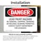 Signmission Lead Paint Hazard No Sanding Chipping Danger Sign, Vinyl Decal, 10in W x 7in L, 2PK OS-2PACK-DS-D-710-L-1942 - alternate 3